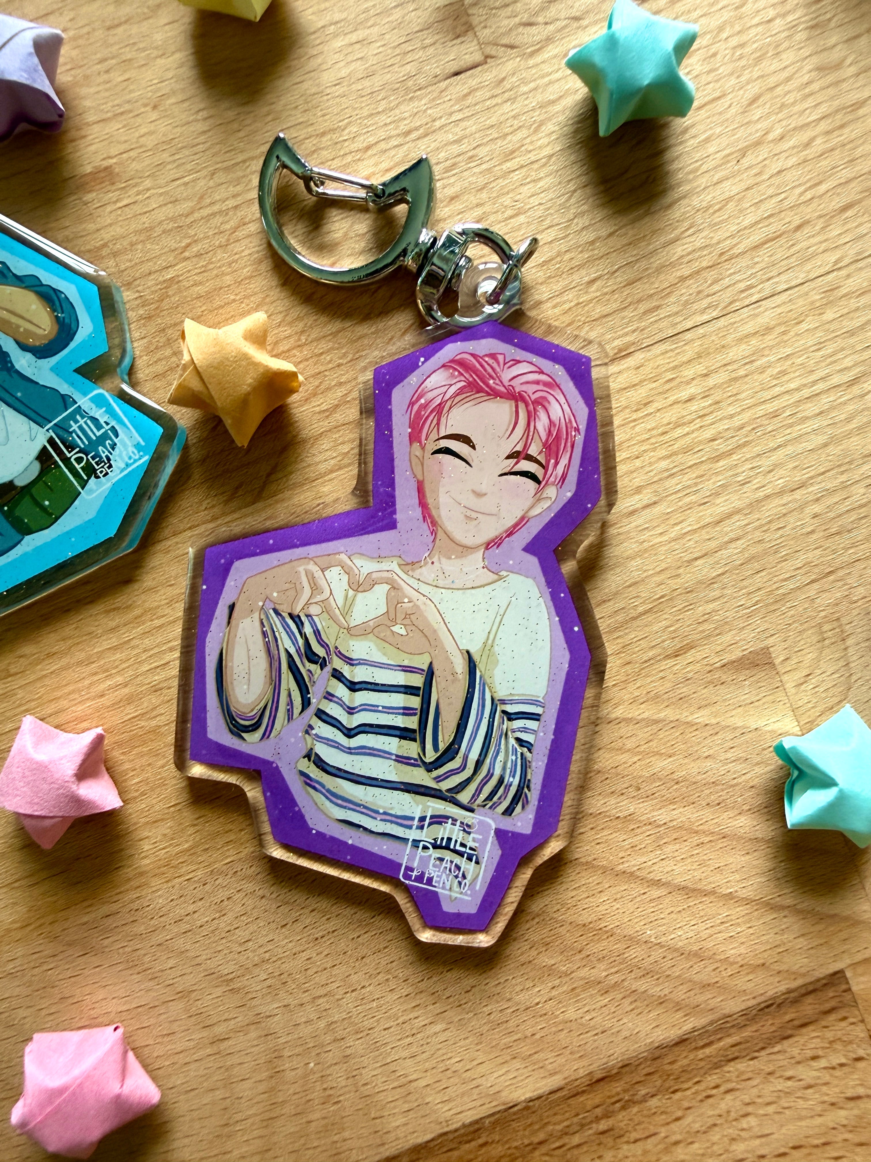 Stray Kids Hearts Acrylic Keychain