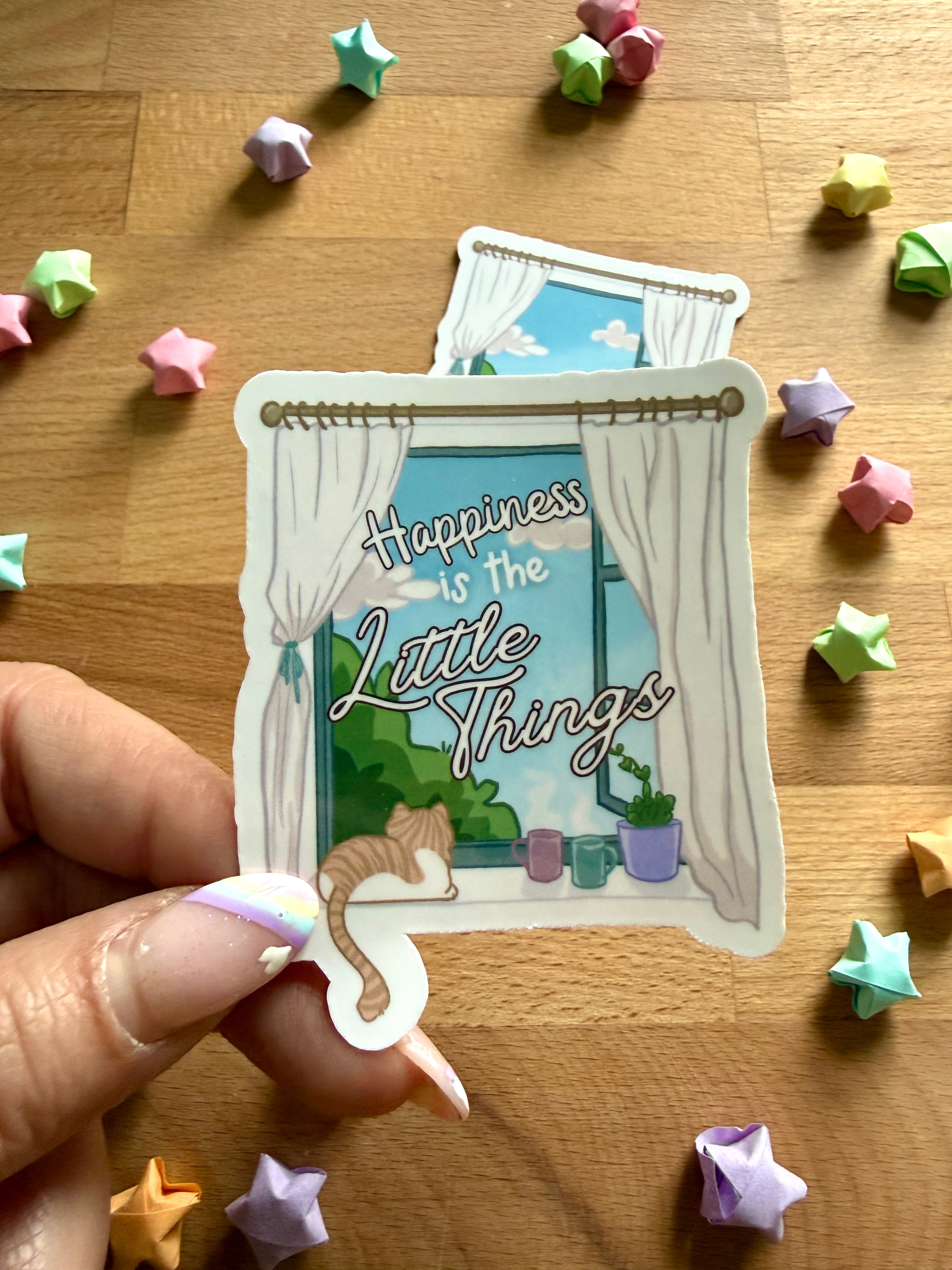Happiness is the Little Things Vinyl Sticker