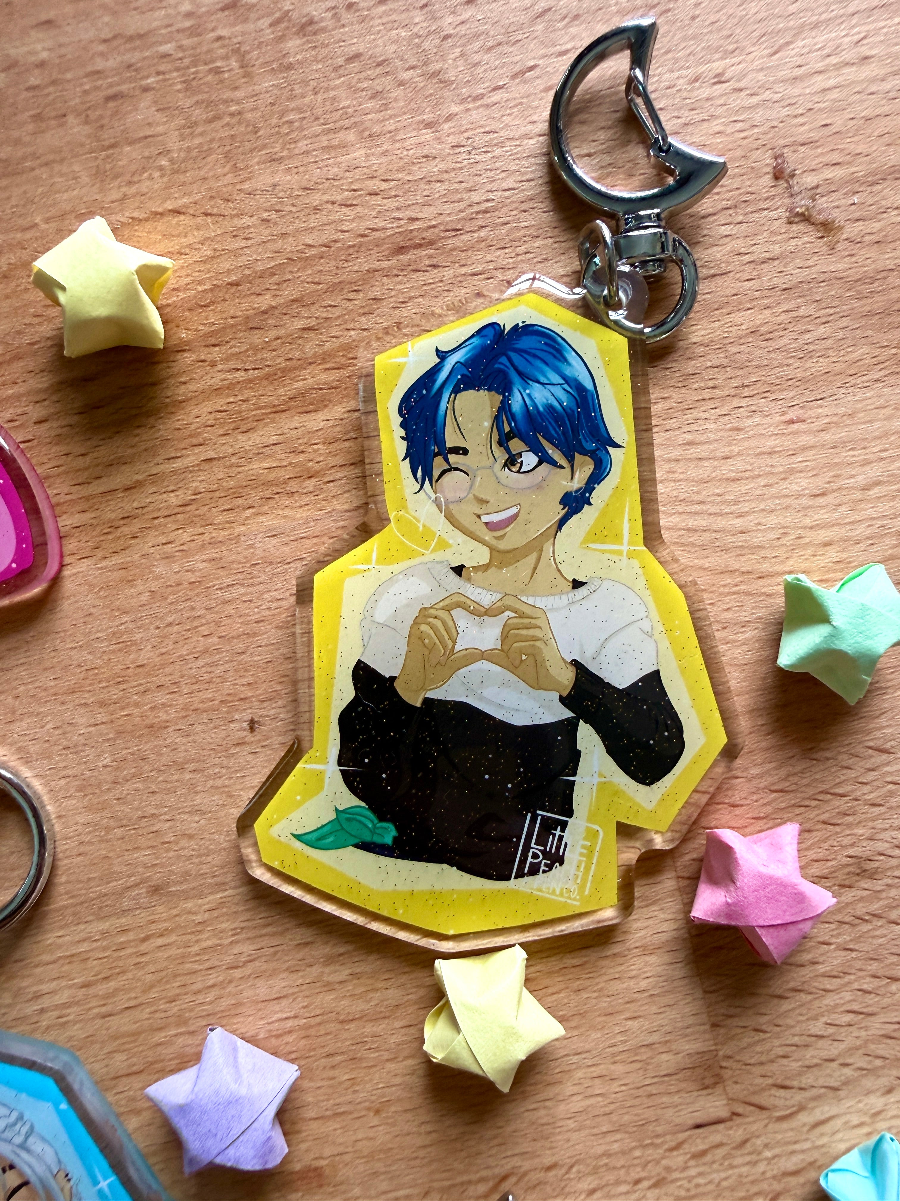 Stray Kids Hearts Acrylic Keychain