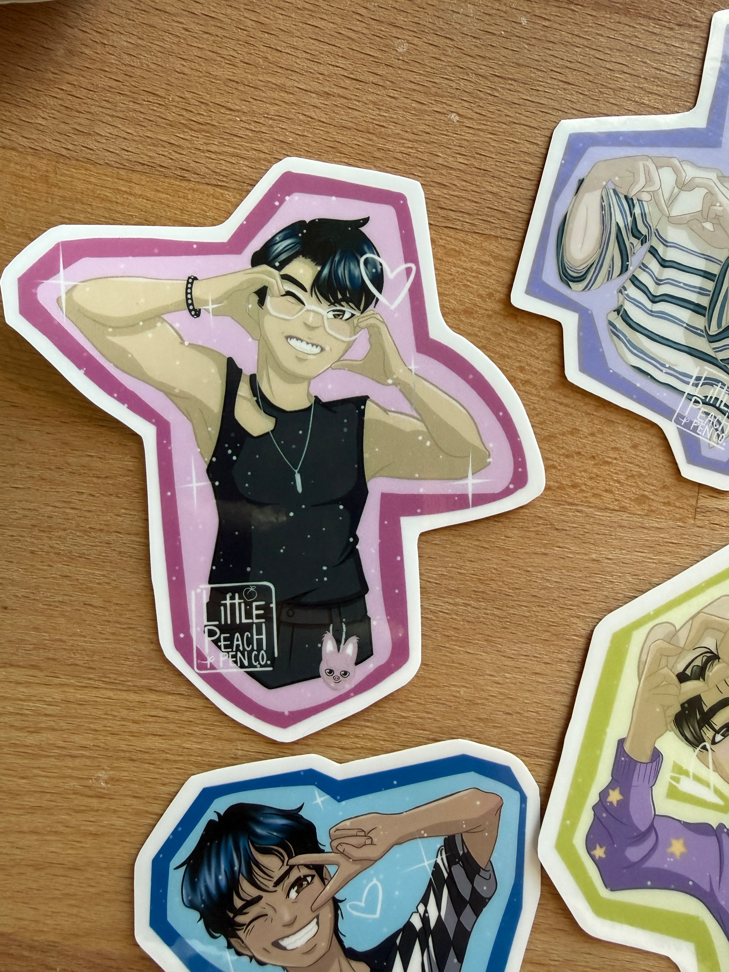 Stray Kids Hearts Vinyl Stickers