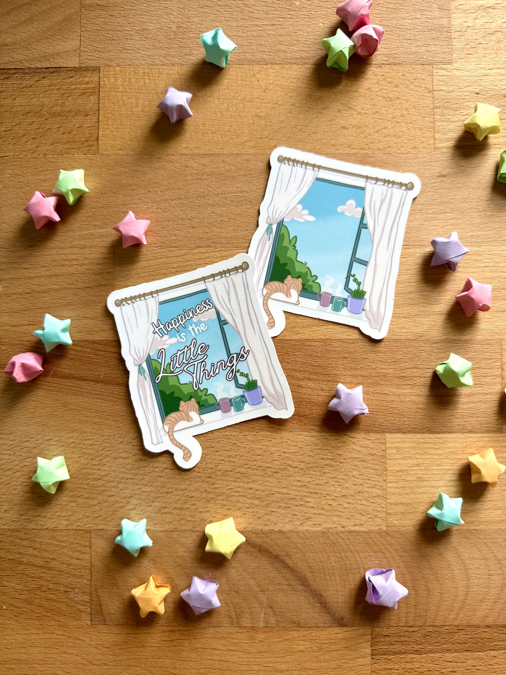 Happiness is the Little Things Vinyl Sticker