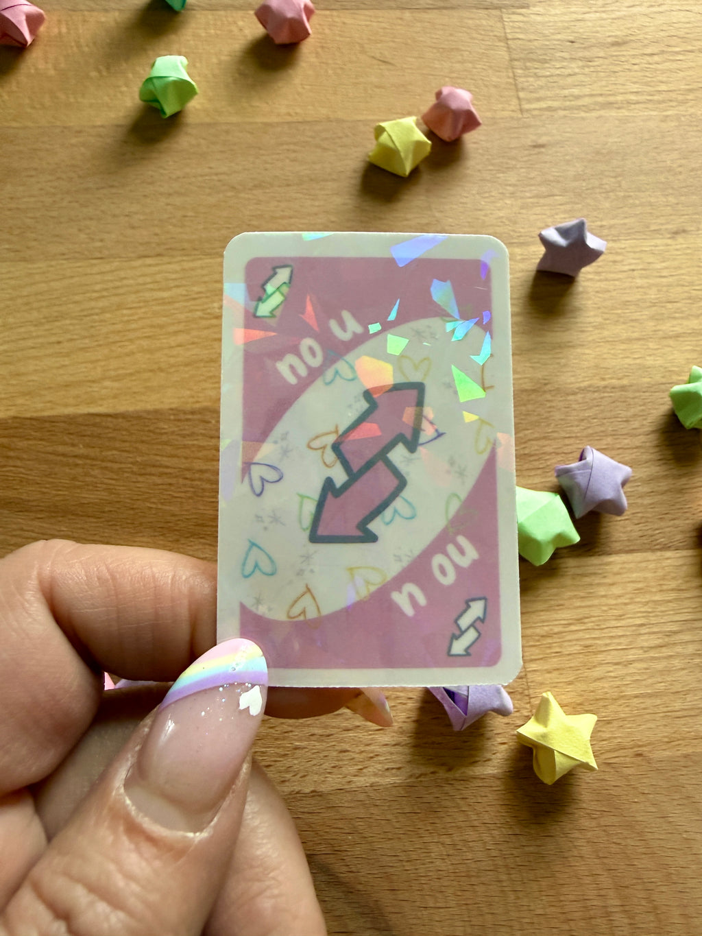 No U Uno Reverse Vinyl Sticker