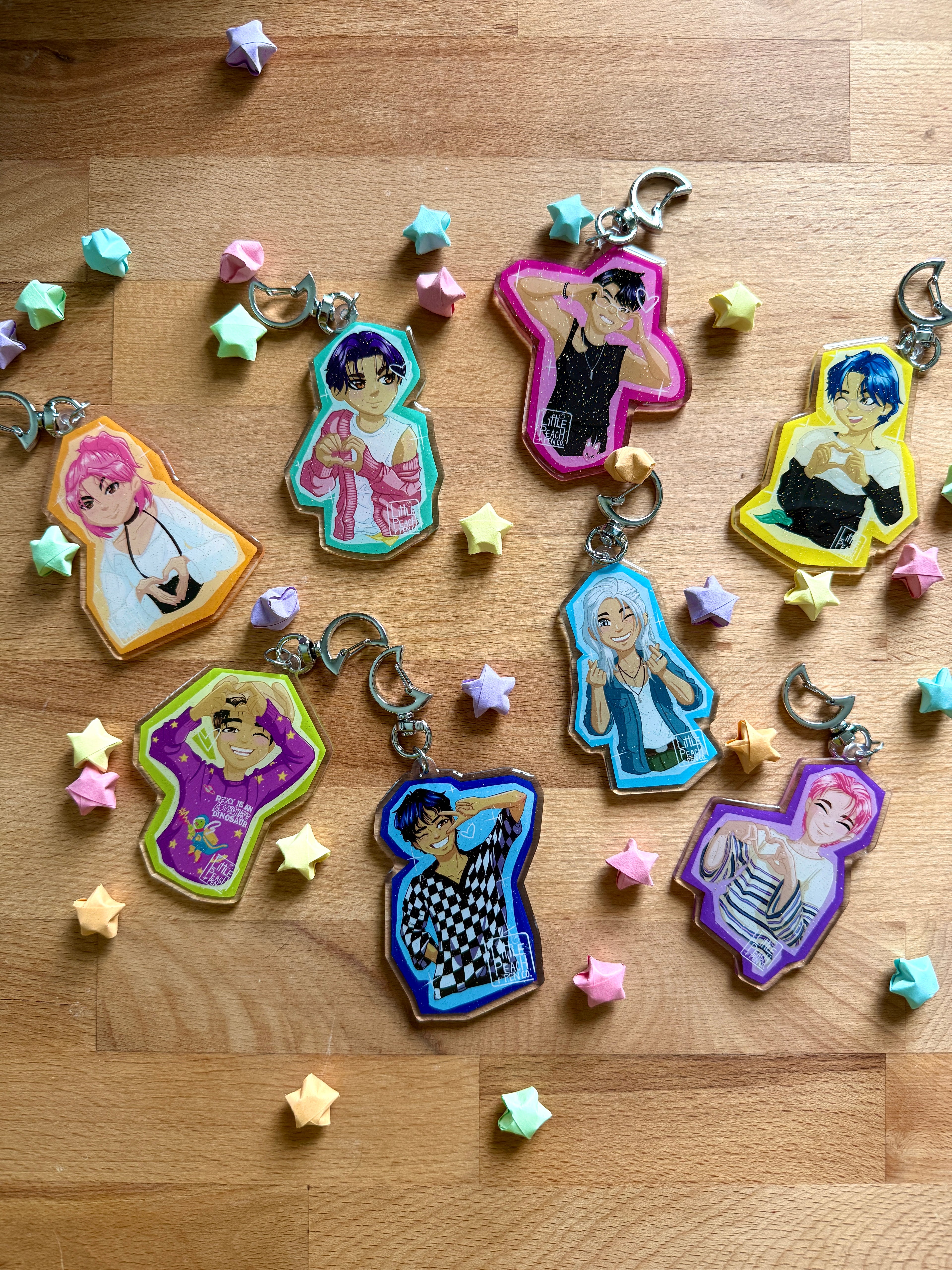 Stray Kids Hearts Acrylic Keychain