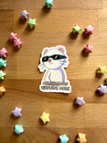 Mentally on Airplane Mode Sticker