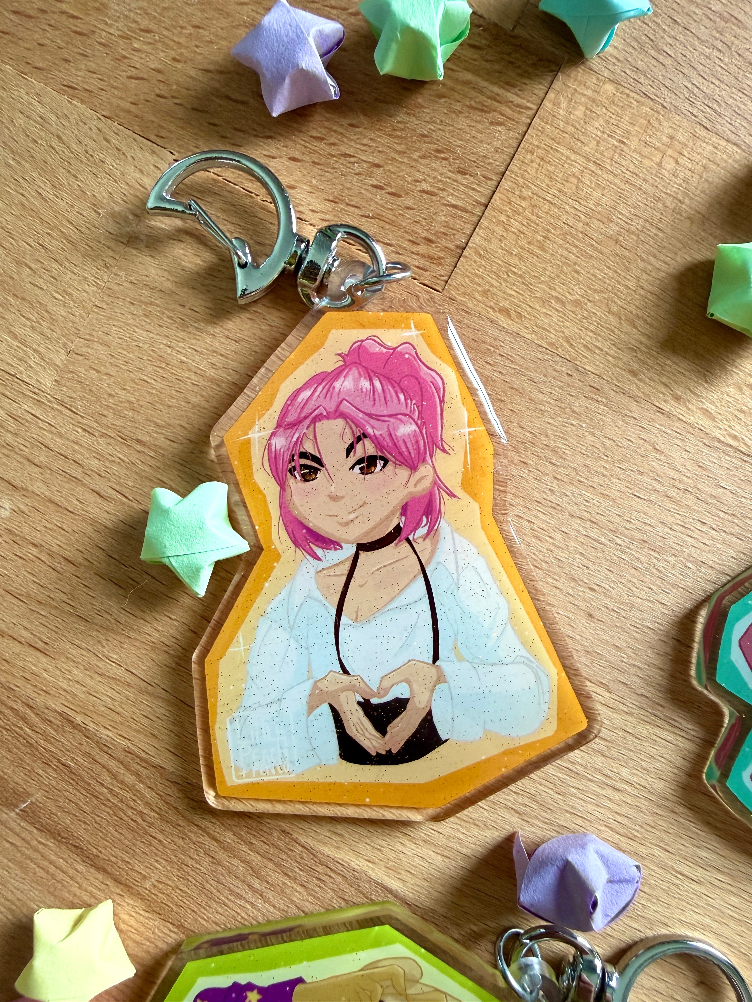 Stray Kids Hearts Acrylic Keychain