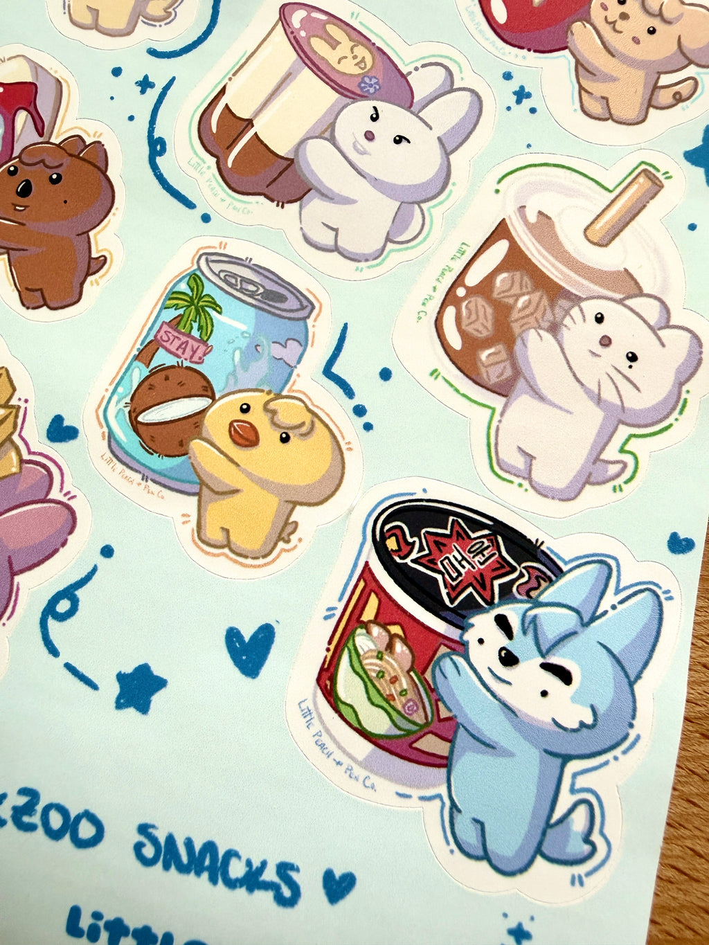 Stray Kids Skzoo Snacks Sticker Sheet