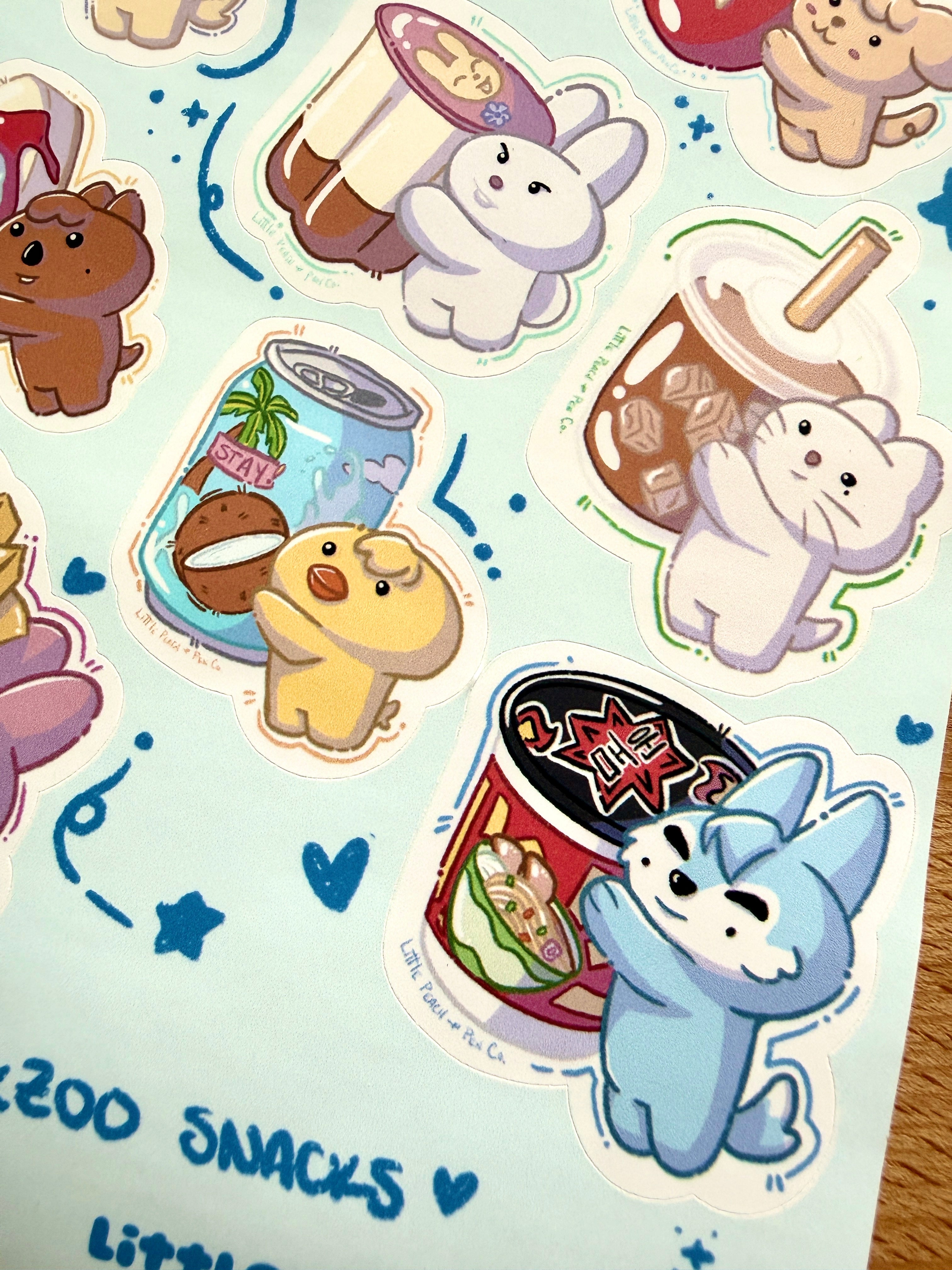 Stray Kids Skzoo Snacks Sticker Sheet
