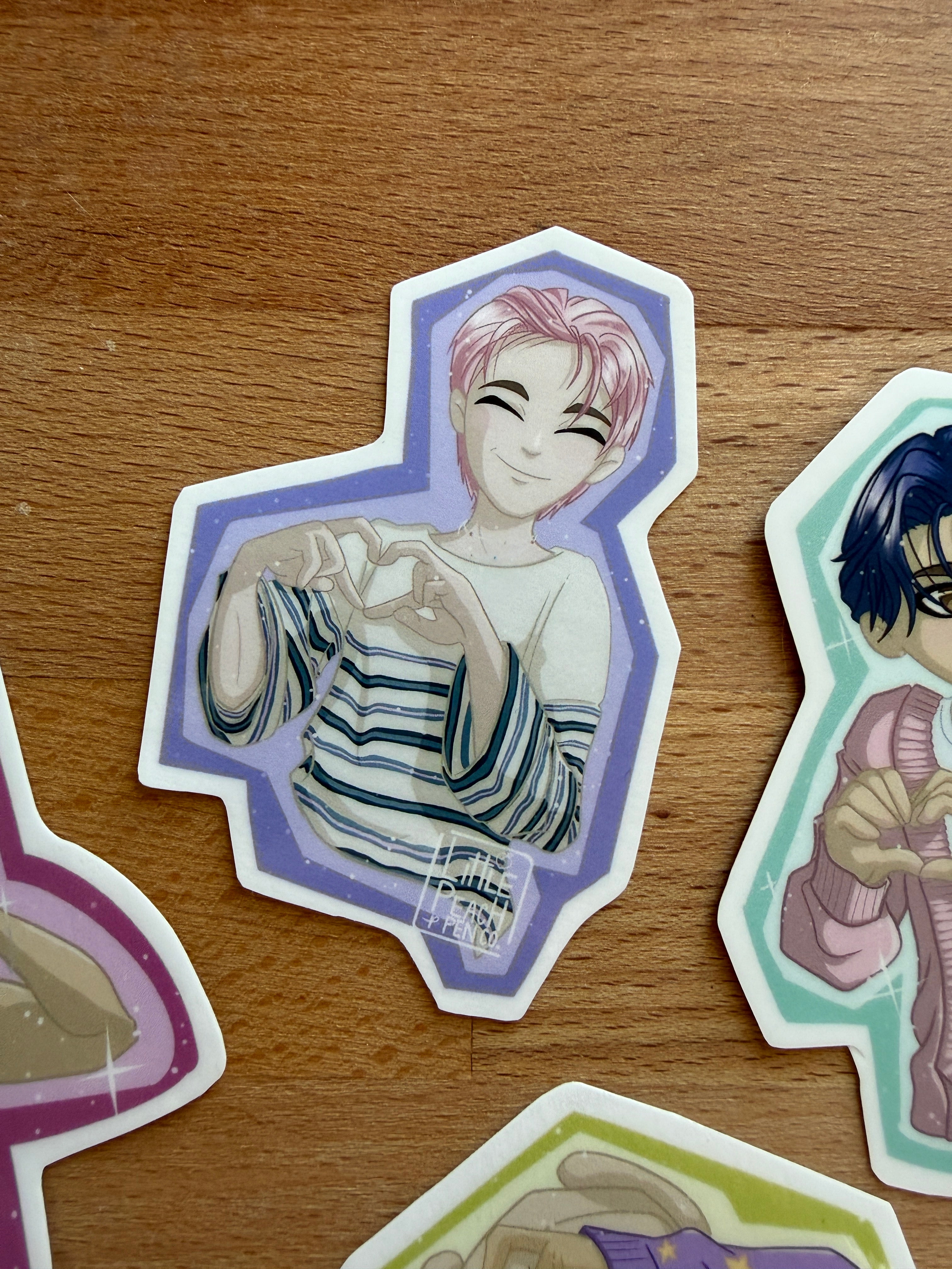 Stray Kids Hearts Vinyl Stickers
