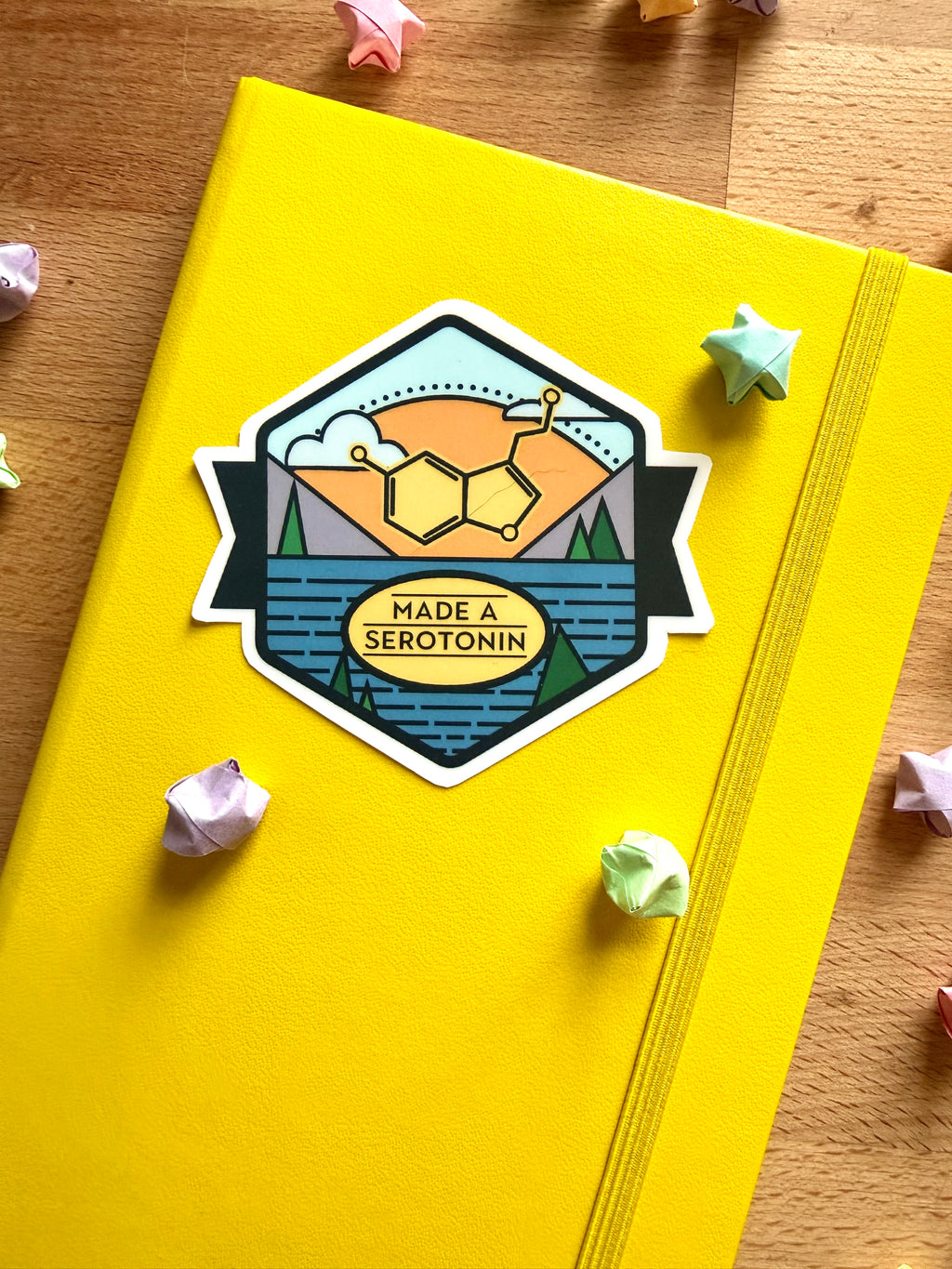 Adulting Merit Badge: Serotonin Vinyl Sticker