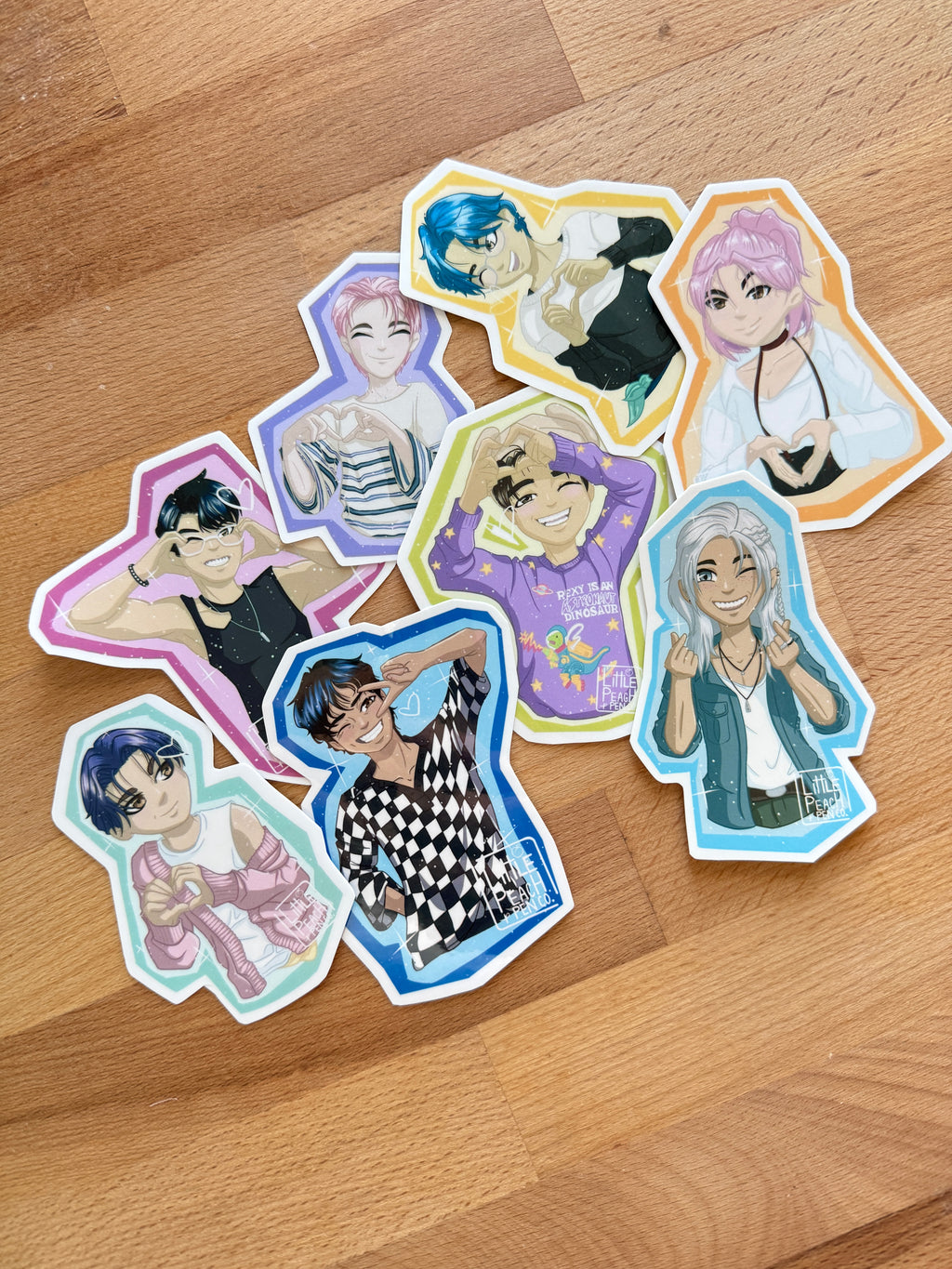 Stray Kids Hearts Vinyl Stickers