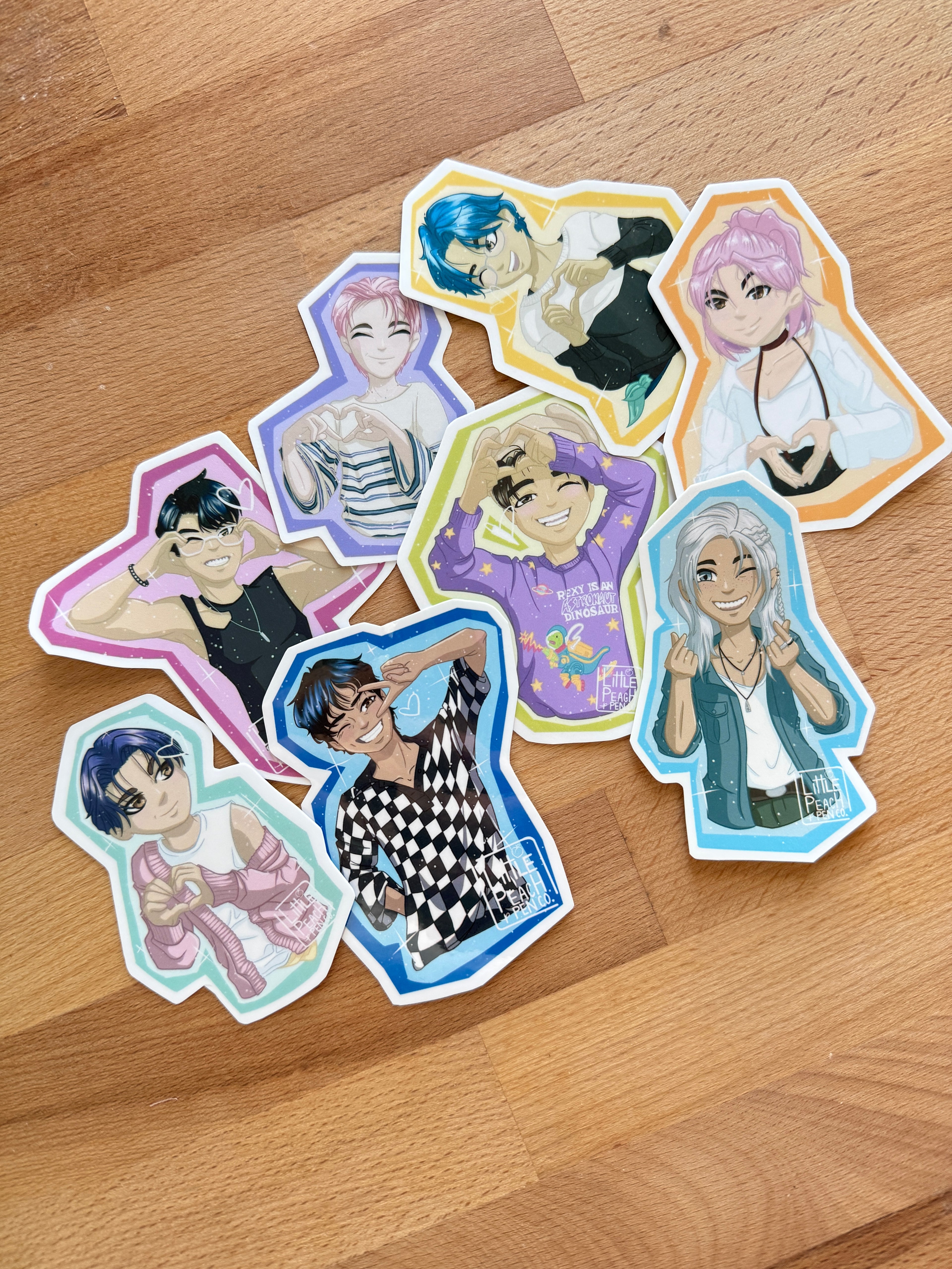 Stray Kids Hearts Vinyl Stickers