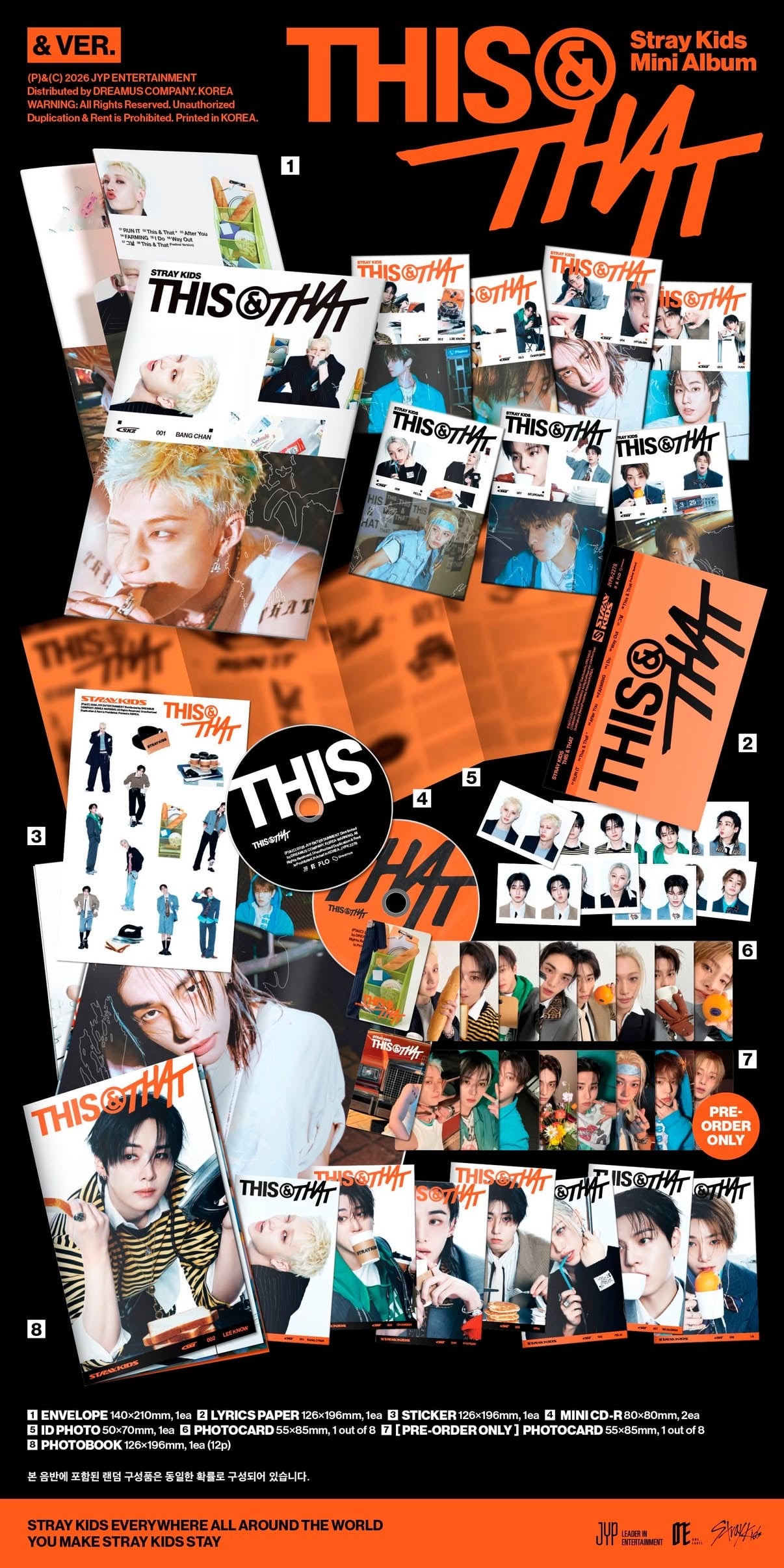[PRE-ORDER] Stray Kids This & That Mini Album - & Ver.