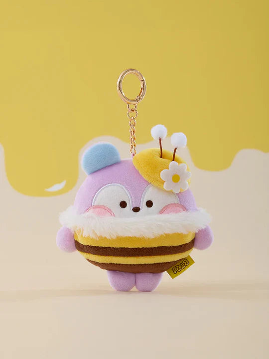 BT21 Minini Honeybee Plush Tape Measure Keyring