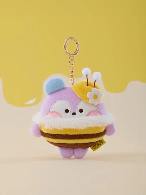 BT21 Minini Honeybee Plush Tape Measure Keyring