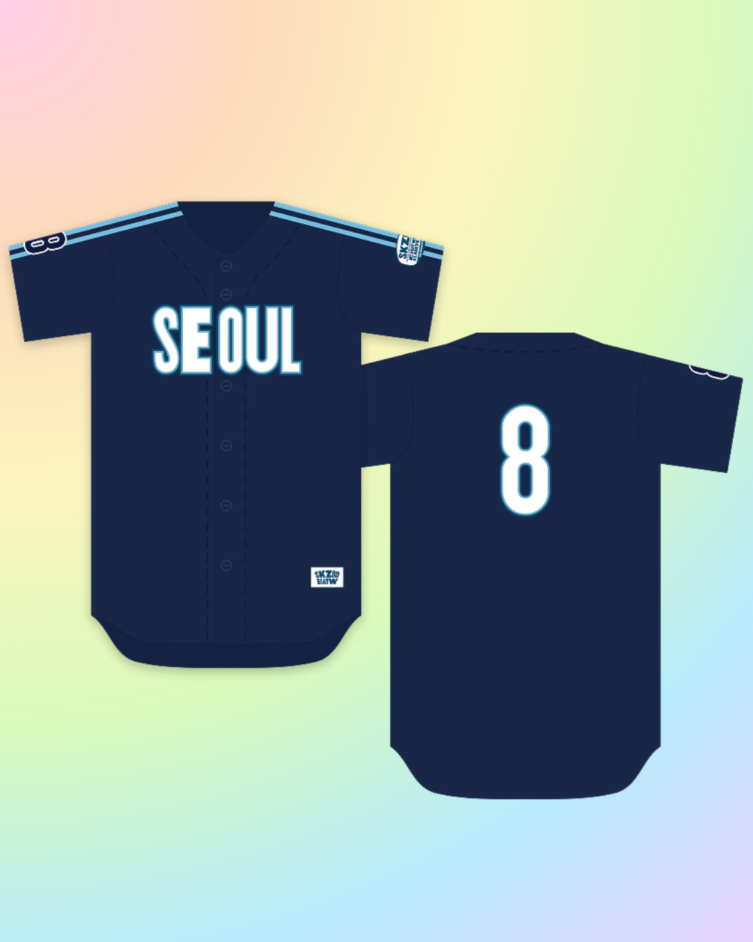 [PRE-ORDER] Stray Kids Baseball Jersey - Seoul Ver.